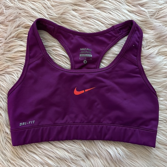 Grape purple Nike pro racerback sports bra 🍇✔️ - Picture 2 of 4